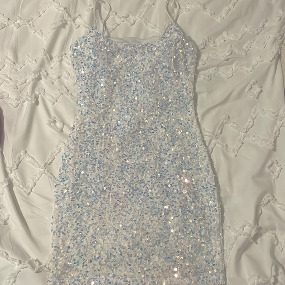 sequin dress black tie event